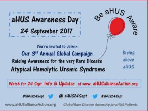 Read more about the article aHUS Awareness Day:  24 September 2017