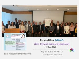 Read more about the article aHUS at the Cleveland Rare Genetic Disease Symposium