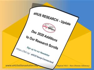 Read more about the article aHUS Research Update: Dec 2020