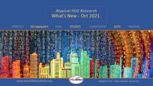 Read more about the article Atypical HUS Research: What’s New OCT 2021