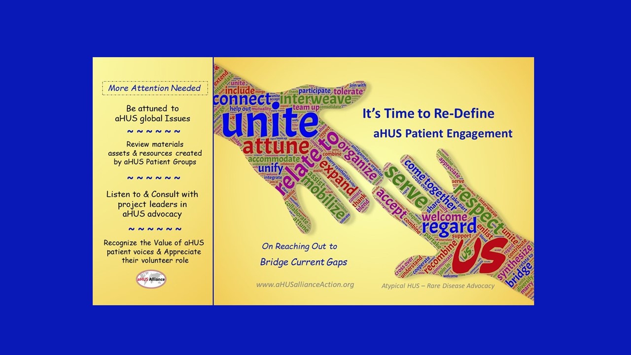 It’s Time to reDefine aHUS Patient Engagement aHUS Alliance Action